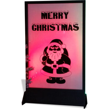 Christmas Santa Silhouette Panel