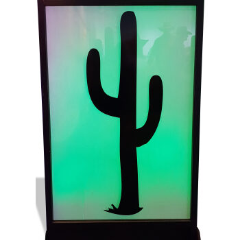 Cactus Silhouette Panel