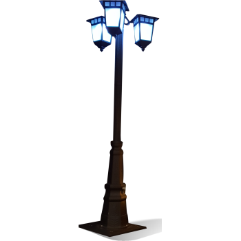 Tall Black Lamppost