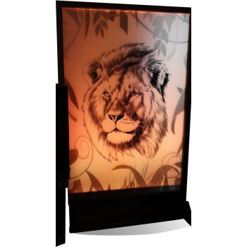 Lion Silhouette Panel