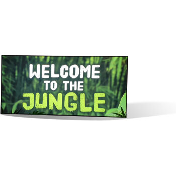 Welcome to the Jungle LED Graphic Sign
