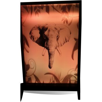 Elephant Silhouette Panel