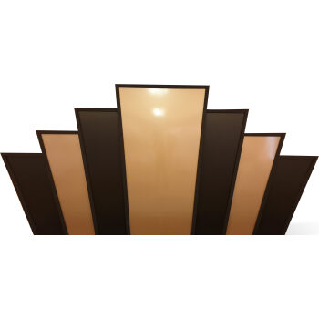 Giant Art Deco Black & Gold Starburst