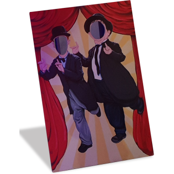Laurel & Hardy Photo Cut Out Board