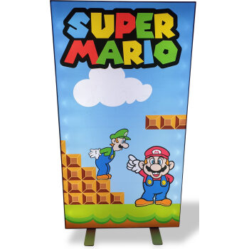 Super Mario - Large Freestanding Light Up Graphics Panel