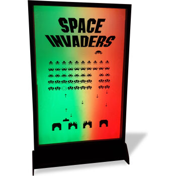 Space Invaders Silhouette Panel
