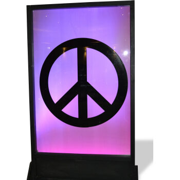 Peace Sign Silhouette Panel