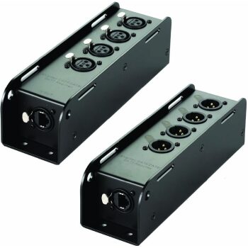 4CH Audio/DMX Cable Extender via Network (3pin)