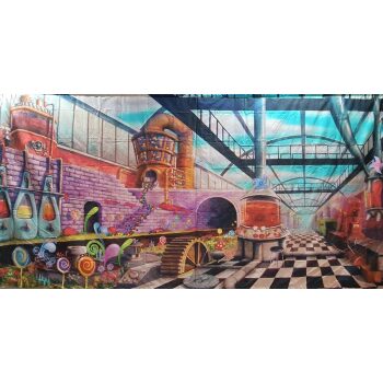 Factory Backdrop 6m x 3m