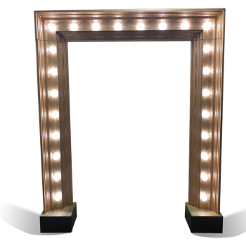 Illuminated Gold Entrance Arch