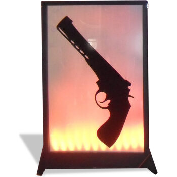 Gun Silhouette Panel