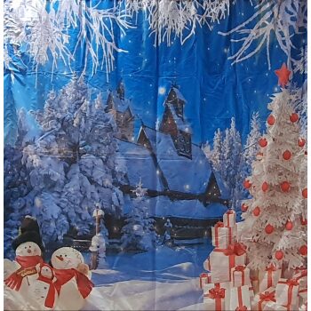 Snow Xmas Backdrop 3m x 3m