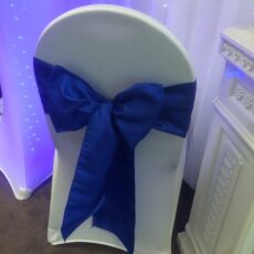 Wedding White Chair Cover & Bow