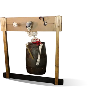 Stockade - With Barrel & Skeleton