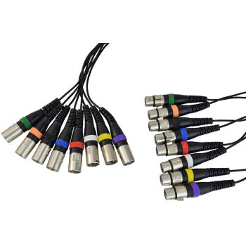 8 way XLR 3pin LOOM